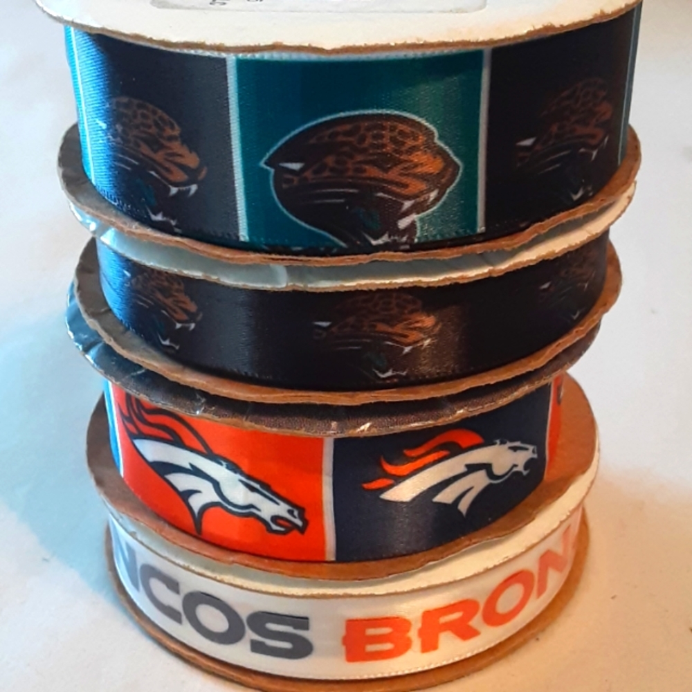 Sports Ribbon-Football-Broncos, Jaguars